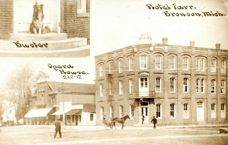 Bronson Opera House - Old Postcard